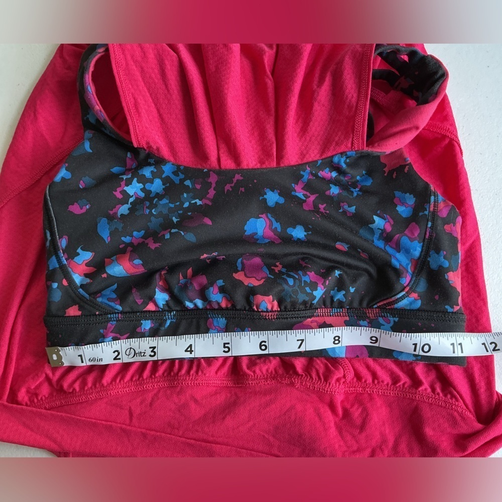 Lululemon Athletica Red and Black Patterned Tank Sz 4 - Picture 11 of 12